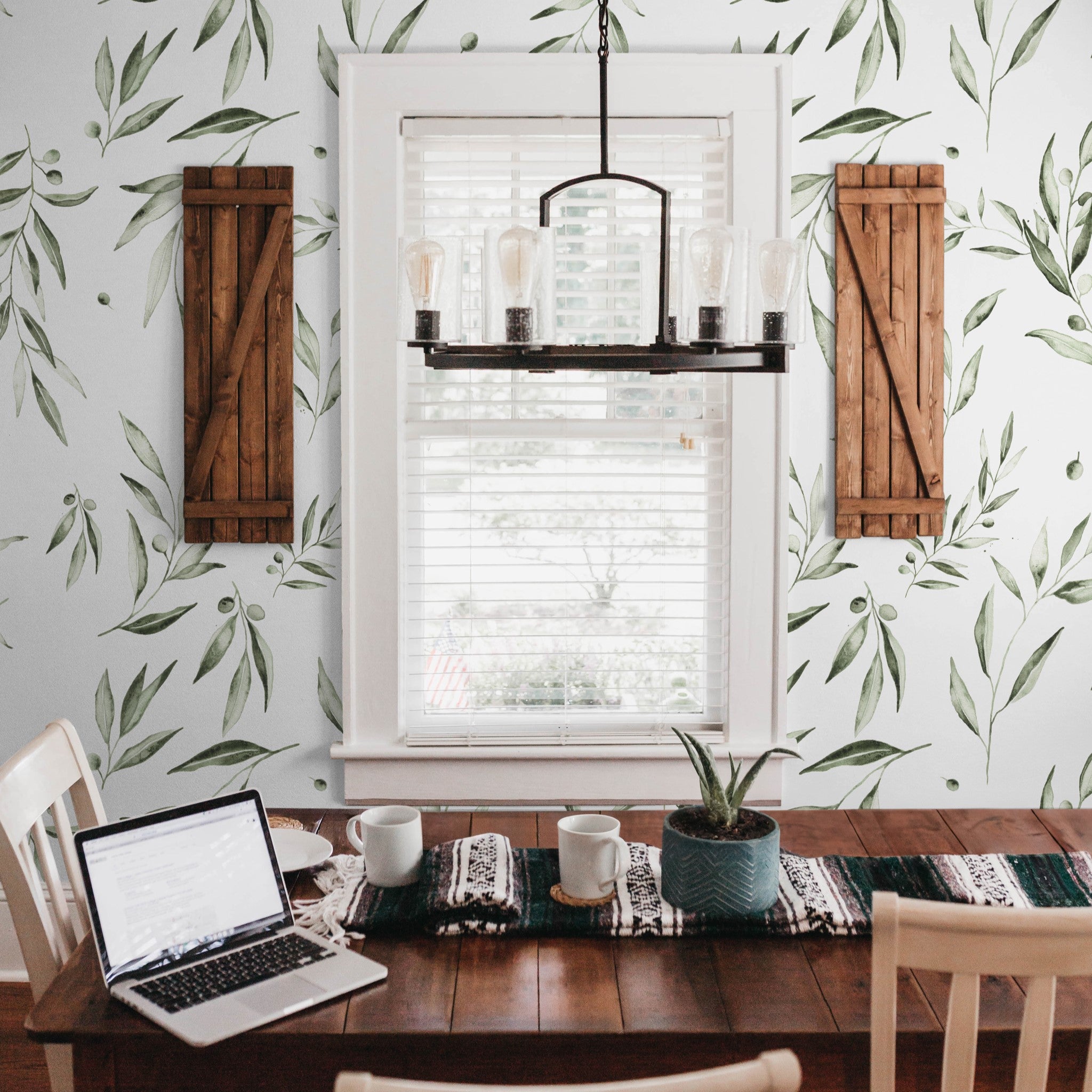 Modern commercial office with professional wallpaper installation