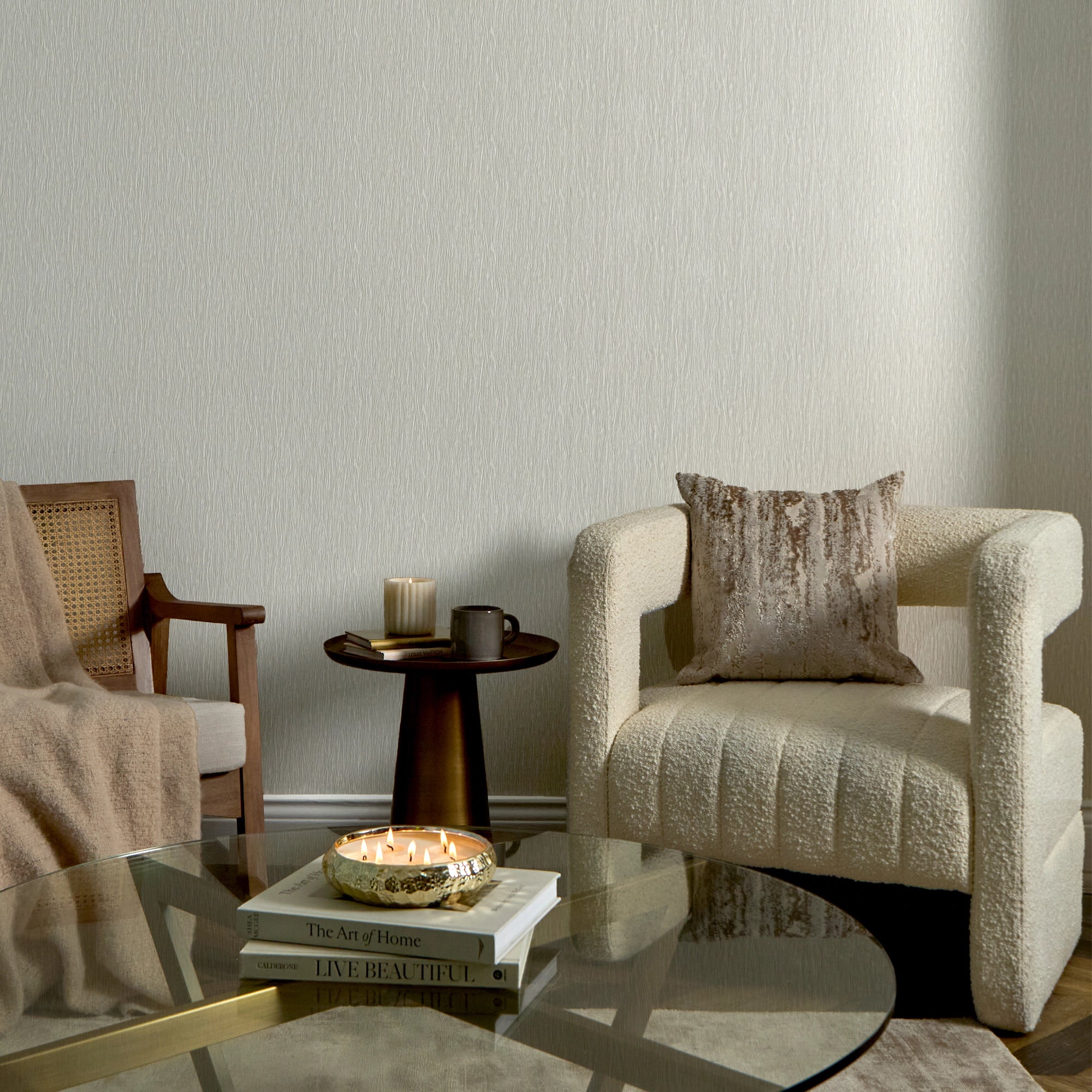 Silk wallpaper texture for Beverly Hills homes